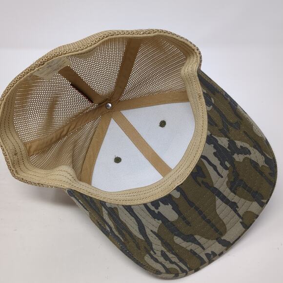 Fish Flag Fitted Trucker Hat Multicolor Medium Camo Outdoor Columbia PFG - Picture 7 of 9